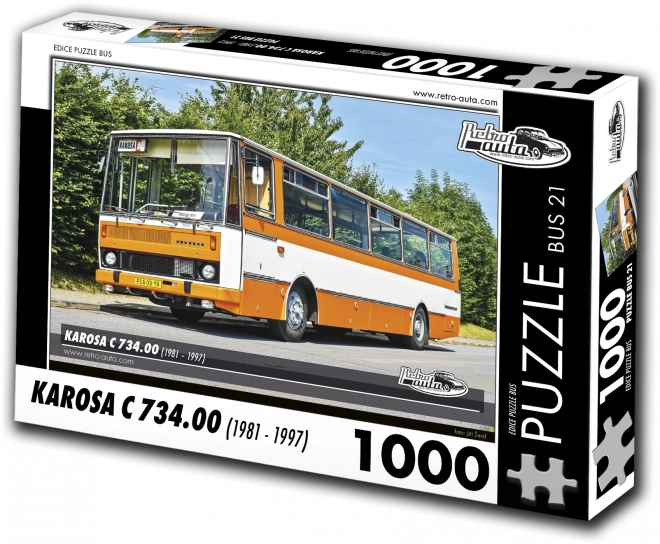 Puslespil Retro-biler Karosa C 734 (1981–1997) – 1000 brikker
