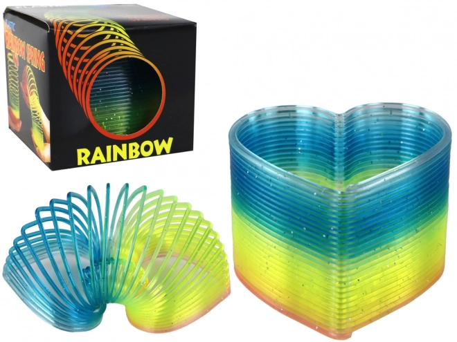 Kult Regnbue Spring Hjerte Glitter Beroligende Gadget 6 cm