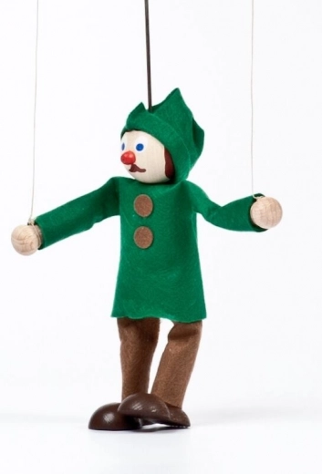 Gerlich træmarionet jæger Miloš 12 cm