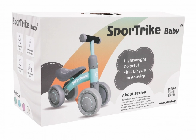 Første børne-crosscykel PettyTrike Pink firehjulet cykel SporTrike Rider