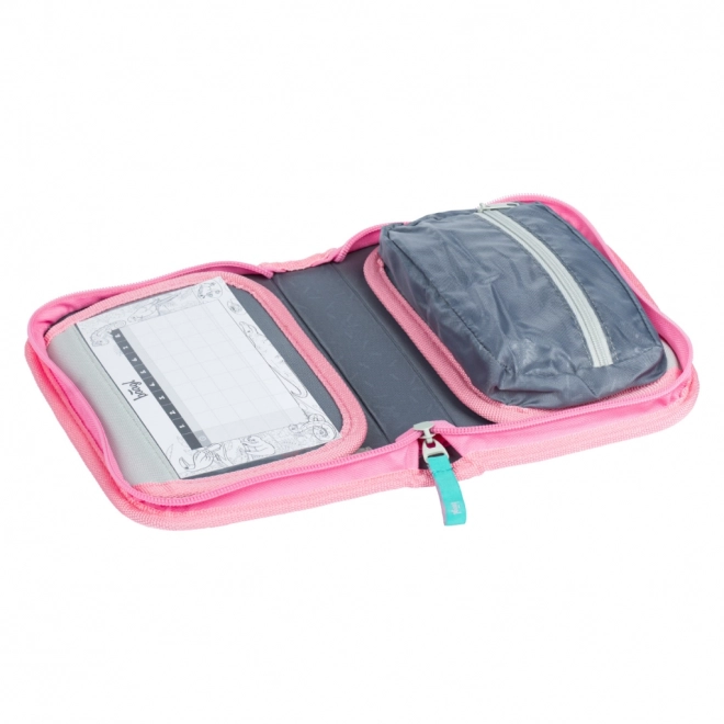 BAAGL 5 SET Zippy Flamingo: skoletaske, penalhus, pose, mapper, boks