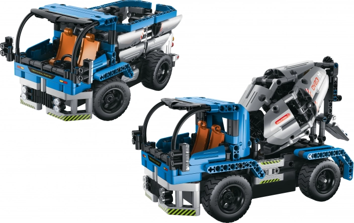 Byggesæt lastbil og betonblander 2-i-1 RC 26 cm