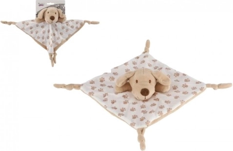 Nusseklud til baby beige hund 25 × 25 cm