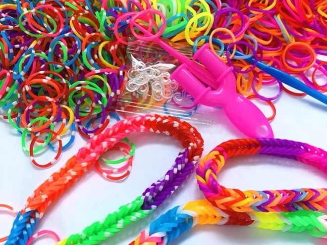 Sæt med magiske elastikker til fremstilling af armbånd
