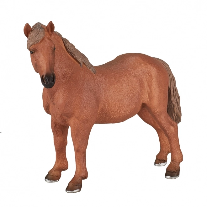 Figur af brun hoppe Suffolk Punch