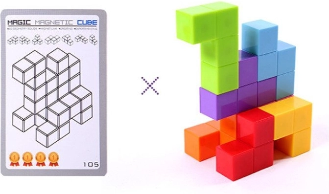 Magnetisk sammenkobling til stabile 3D-konstruktioner
