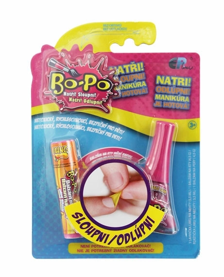 Sæt neglelak og læbepomade Bo-Po
