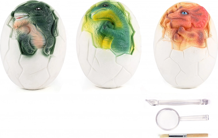 Realistisk dinoæg med overraskelse