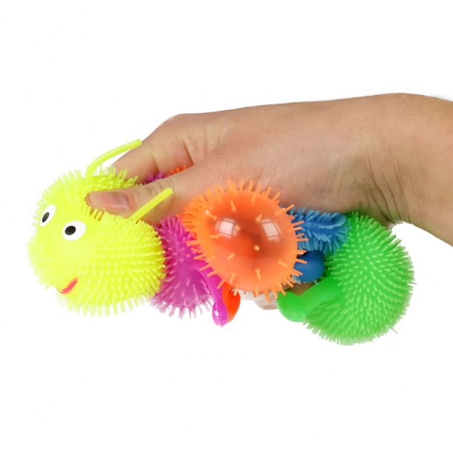 Optrækkelig larve 4 dele puffer 16 cm