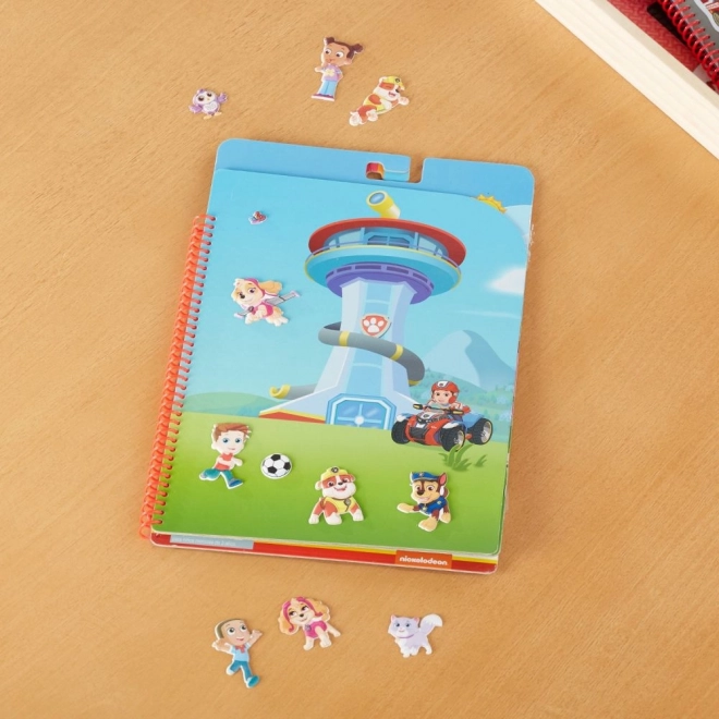 Paw Patrol Genanvendelige buede klistermærker - Bay of Adventures