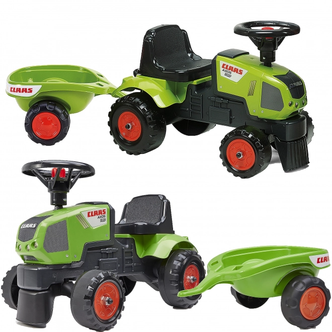 Gåbil - Claas traktor med rat og trailer