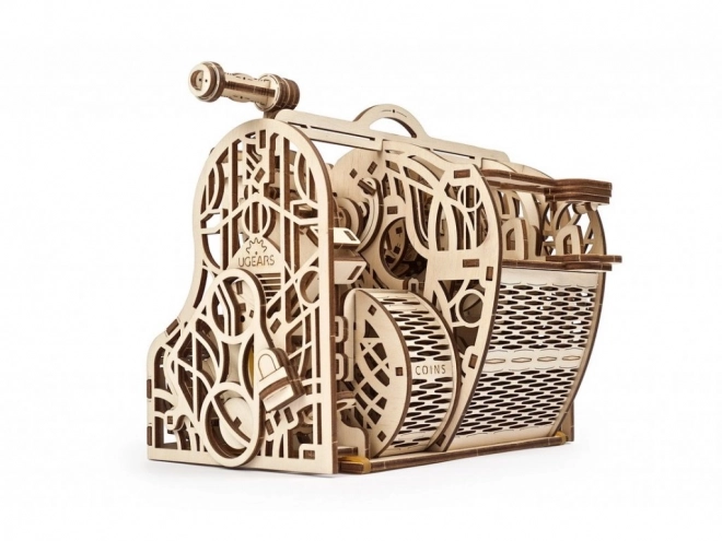 Ugears 3D træ mekanisk puslespil Kasseapparat