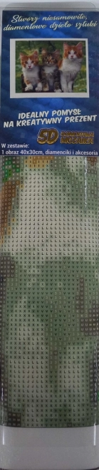 Norimpex Diamantmaleri Katte 30x40 cm