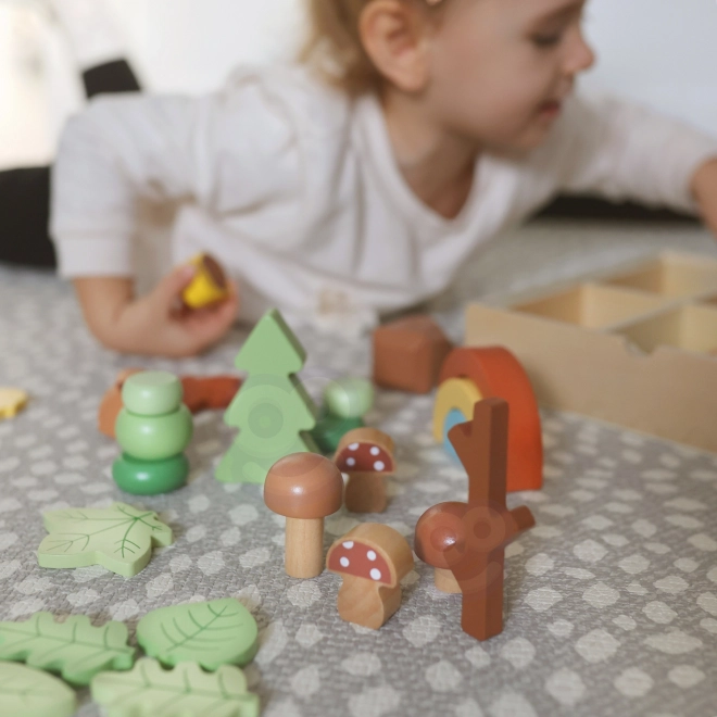 Skovsæt med træklodser Tooky Toy
