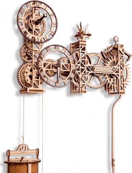 WOODEN CITY 3D puslespil Steampunk vægur 269 dele