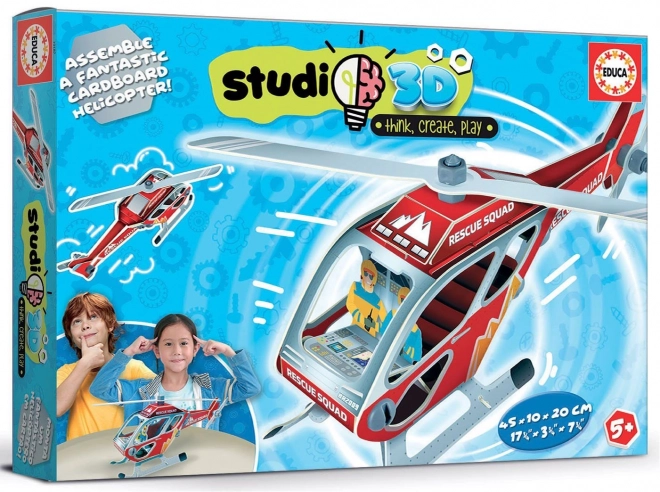 EDUCA Studio 3D model Redningshelikopter