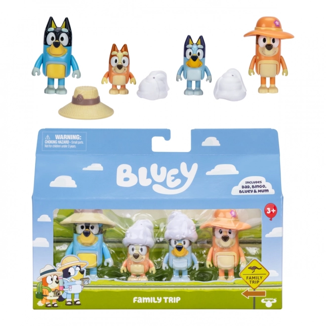 Figurer Bluey Familieudflugt