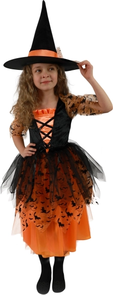 Børnekostume heksepige Halloween til piger