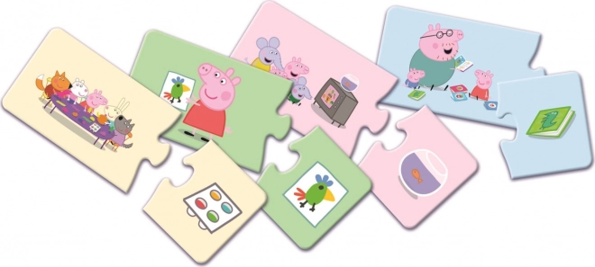 Peppa Gris puslespil med 14 par
