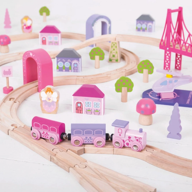 Bigjigs Rail Træ Stor Prinsessespor