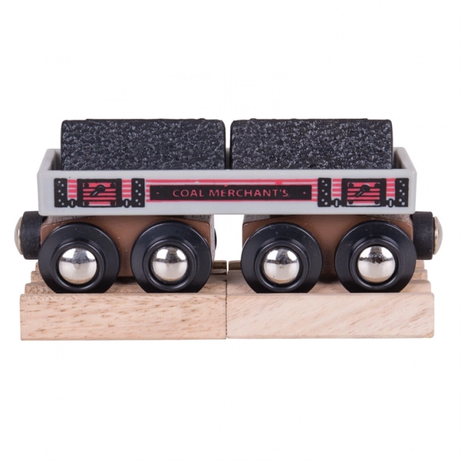 Bigjigs Rail Lang kulvogn + 2 skinner
