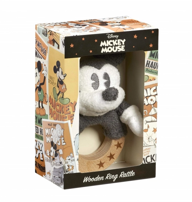 Regnbue Træ/plush Rangle Mickey Mouse