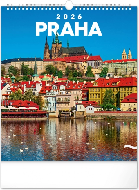 Væghængt kalender Prag 2026