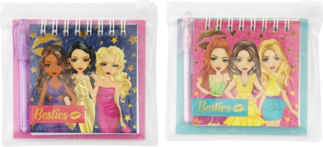 Mini notesblok med blyant Besties