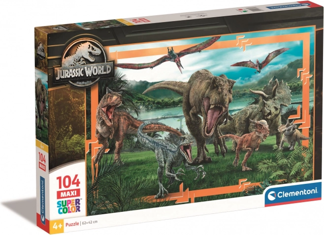 Maxi-puslespil 104 brikker Jurassic World
