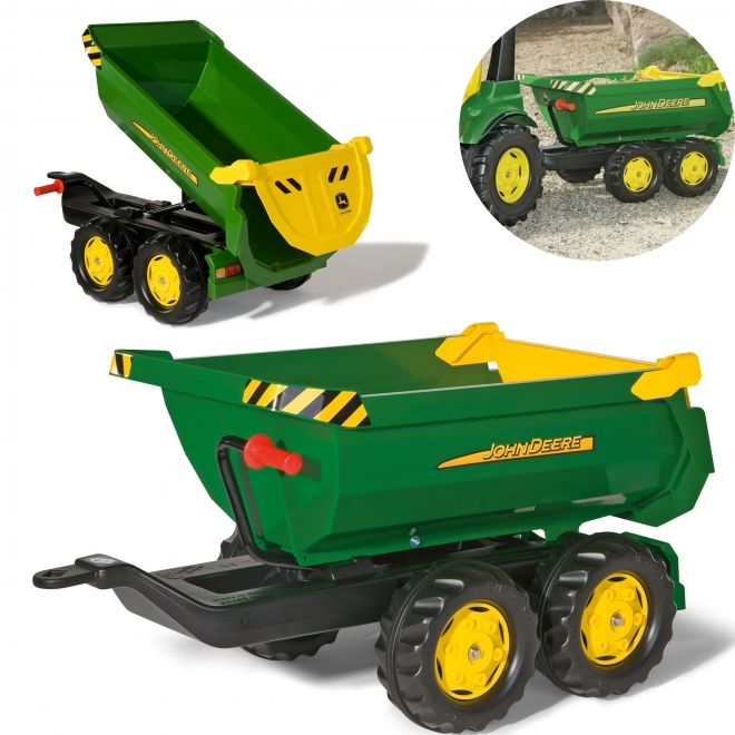 Rolly Toys trailer med tippende lad John Deere