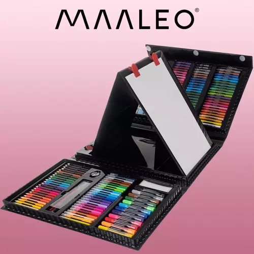 Malertilbehør i kuffert - 208 stk Maaleo 21645