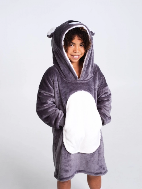 Cozy Noxxiez CH324 Koala - varm TV-trøje med hætte til børn 7 - 12 år