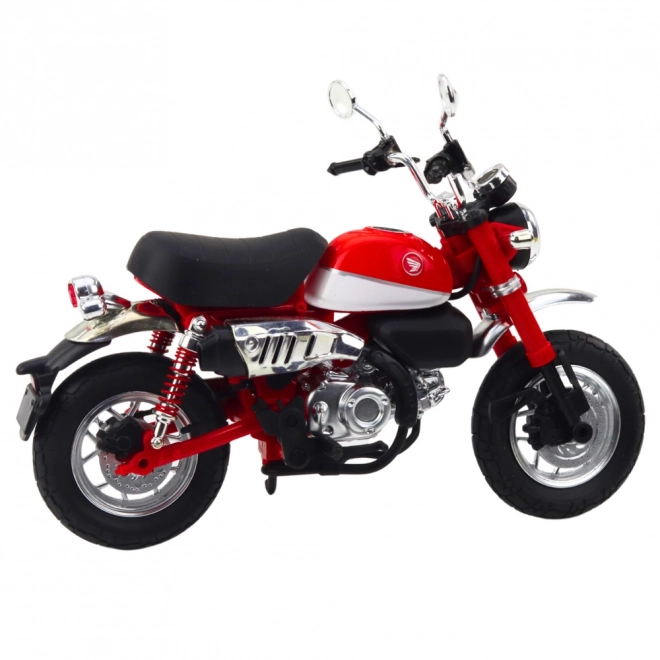 Motorcykel retro metal rød 1:12