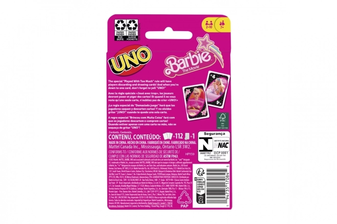 UNO Barbie Filmen Kort