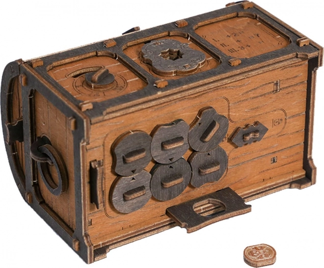 Escape Room Skattekiste Træ 3D puslespil