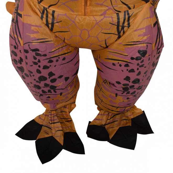 Kostume oppustelig dinosaur T-REX brun