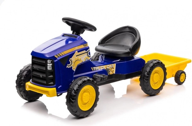 Blå pedaltraktor
