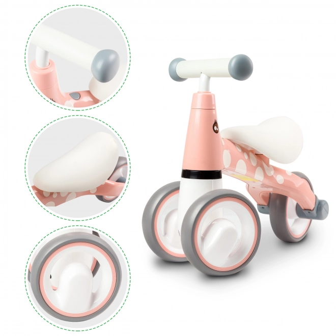 ECOTOYS Løbecykel Flamingo lyserød