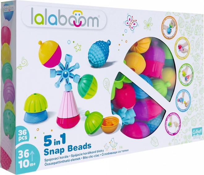 Byggesæt Lalaboom 5i1 Sammenkoblede perler stor sæt 36 dele
