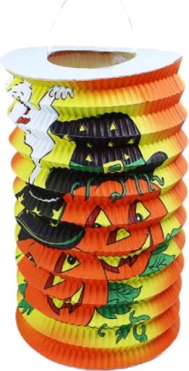 Halloween-lampion glade græskar 15 cm