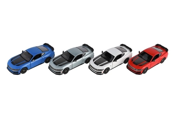 Auto Kinsmart 2024 Ford Mustang Dark Horse 1:38 metal/plast 12,5cm 4 farver med tilbagespoling, 12 stk i kassen