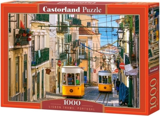 Puslespil 1000 brikker Lissabons sporvogne Portugal