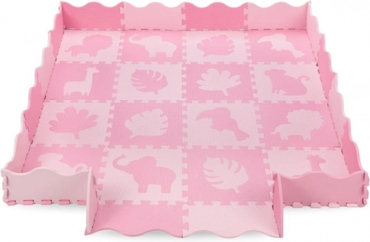 Legeunderlag skum-puslespil MoMi ZAWI rosa
