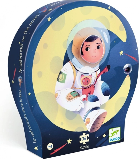 Puslespil Astronaut på Månen 36 brikker