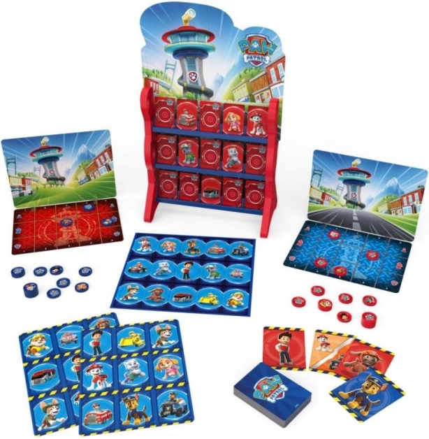 Brætspil Kontroltårn PAW PATROL – sæt med 8 klassiske spil