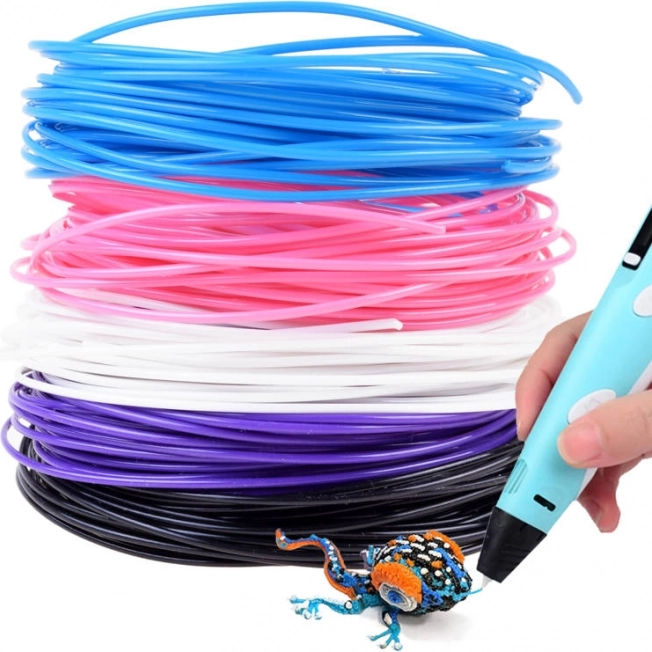 Reservestave til 3D-pen – sæt med 5 farver – Reserve