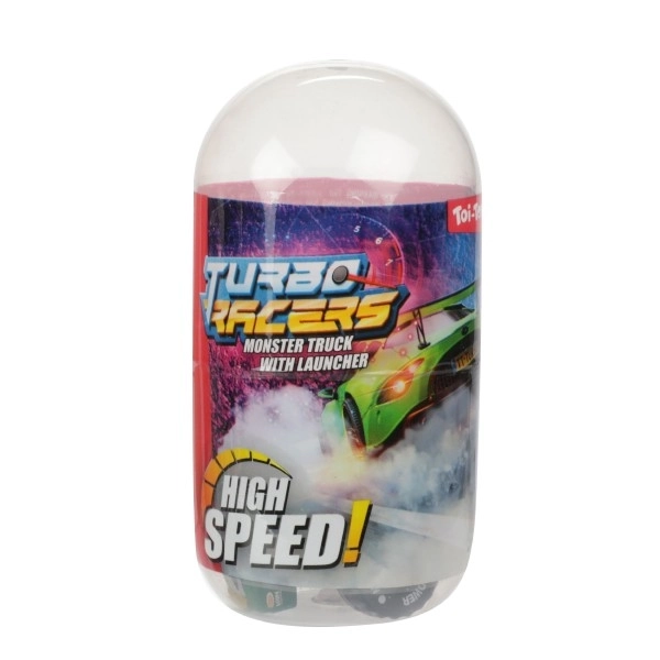 Auto terræng mini med starter plast 4cm i plastæg 5x10cm 12 stk i æsken