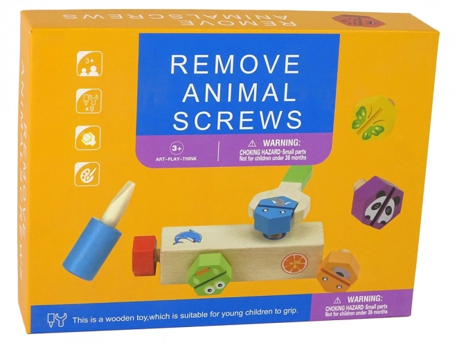 DIY træ skruetrækker sæt legetøj