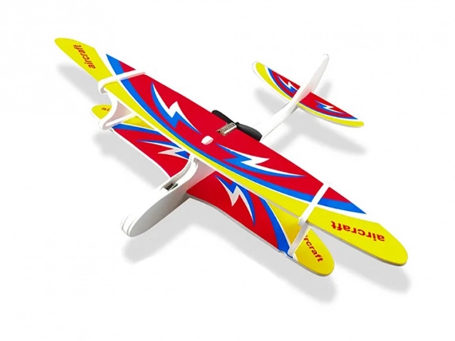 Flyvende polystyren fly med USB motor