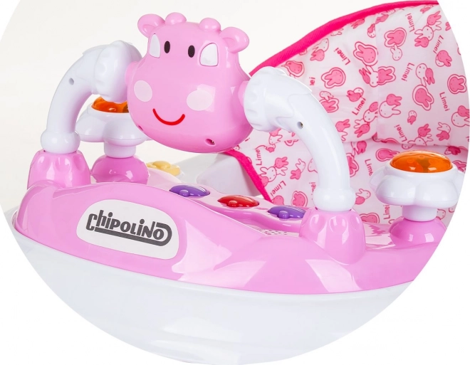 CHIPOLINO Interaktiv gåstol Lille Ko – pink